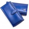 Лаковий гаманець середнього розміру на кнопці ST Leather (16291) - 6