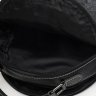 Жіноча шкіряна сумка чорного кольору з тисненням під крокодила та ручкою Keizer (22052) - 5