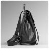 Средний женский рюкзак из фактурной кожи черного цвета Olivia Leather 77561 - 4