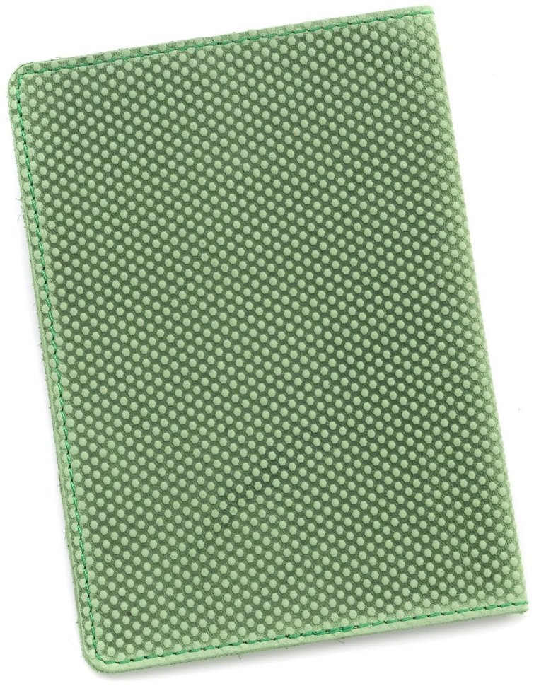 Обложка кожаная на паспорт c надписью Passport Ukraine 97761 цвет зеленый modnotak фото №3