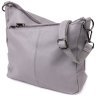 Городская женская сумка из натуральной кожи с двумя ремешками Vintage 98161 серого цвета modnotak фото - 6