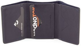 Кожний маленький гаманець темно-синього кольору Grande Pelle (13010)