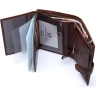 Місткий гаманець чоловічий з натуральної шкіри коричневого кольору з блоком під документи ST Leather (21526) - 4