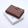 Вместительный мужской бумажник из натуральной кожи коричневого цвета с блоком под документы ST Leather (21526) - 8