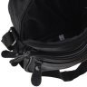 Мужская недорогая кожаная сумка-барсетка черного цвета с ручкой Keizer (22057) - 8