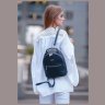 Темно-синя жіноча сумка-рюкзак із натуральної гладкої шкіри BlankNote Kylie 78661 - 6