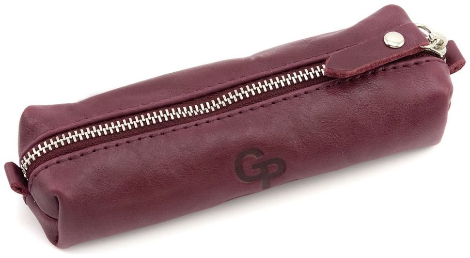 Якісна бордова жіноча ключниця з італійської шкіри Grande Pelle (19468) modnotak фото №1