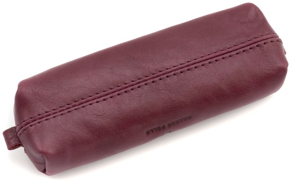 Якісна бордова жіноча ключниця з італійської шкіри Grande Pelle (19468) modnotak фото №3