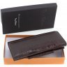 Шкіряний жіночий гаманець коричневого кольору з двома місткими відділами Tony Bellucci (10870) - 8