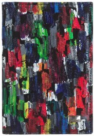 Яркая разноцветная обложка для паспорта из натуральной кожи Desisan 80362