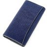 Жіночий гаманець синього кольору зі справжньої шкіри ската STINGRAY LEATHER (024-18622) - 2