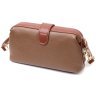 Жіноча сумка-клатч з натуральної шкіри коричневого кольору Vintage 2422425 - 2