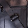Качественная мужская сумка-барсетка с ручкой из черной кожи Vintage (20828) - 9