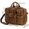 Кожаная мужская сумка в винтажном стиле с карманами VINTAGE STYLE (14051) - 2