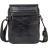 Кожаная мужская сумка под планшет в классическом дизайне VINTAGE STYLE (14470) - 4
