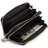 Місткий жіночий гаманець на дві блискавки чорного кольору - ST Leather (17071) - 6
