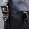 Чоловіча шкіряна сумка-плашета чорного кольору з однією лямкою SHVIGEL (2419111) - 10