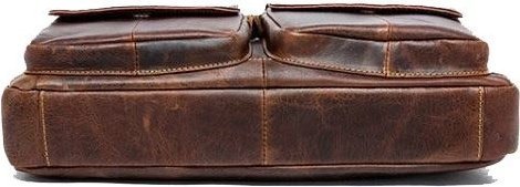 Стильна сумка месенджер з вінтажній шкіри VINTAGE STYLE (14867)
