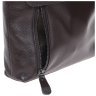 Вертикальна чоловіча наплічна сумка з натуральної шкіри коричневого кольору Borsa Leather 72962 - 8