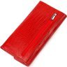 Лакированный женский кошелек из натуральной кожи красного цвета с тиснением CANPELLINI (2421698) - 2