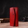 Лакированный женский кошелек из натуральной кожи красного цвета с тиснением CANPELLINI (2421698) - 6