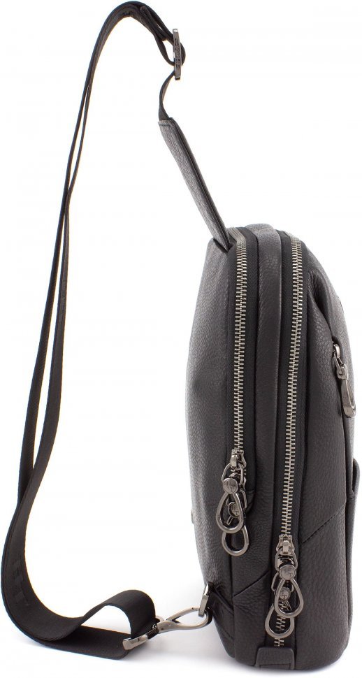 Шкіряний повсякденний слінг рюкзак H.T Leather (10545)