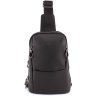 Кожаный повседневный слинг рюкзак H.T Leather (10545) - 4