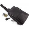 Кожаный повседневный слинг рюкзак H.T Leather (10545) - 5