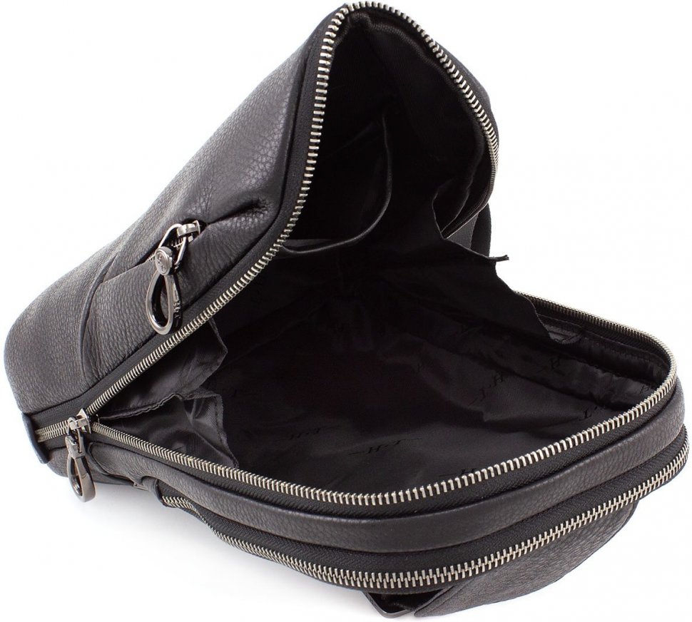 Шкіряний повсякденний слінг рюкзак H.T Leather (10545)