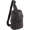 Кожаный повседневный слинг рюкзак H.T Leather (10545) - 1