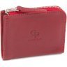 Яскравий гаманець червоного кольору з гладкої шкіри Grande Pelle (13313) - 5