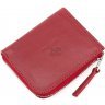 Яскравий гаманець червоного кольору з гладкої шкіри Grande Pelle (13313) - 2