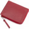 Яскравий гаманець червоного кольору з гладкої шкіри Grande Pelle (13313) - 3