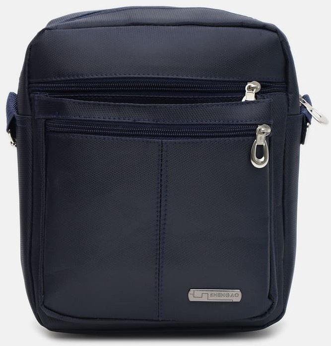 Синя текстильна чоловіча сумка-планшет середнього розміру Monsen (21897)