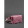 Бордовая сумка на пояс из винтажной кожи BlankNote Dropbag Mini (12632) - 3