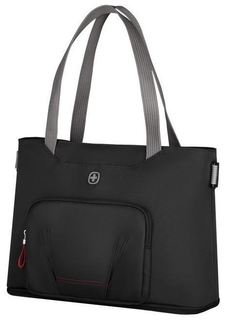Деловая сумка для ноутбука до 15" с длинными ручками Wenger Motion Deluxe Tote черная 103662 modnotak фото №1