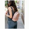 Повседневный кожаный мини-рюкзак в розовом цвете BlankNote Kylie (12840) - 2