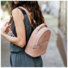 Повседневный кожаный мини-рюкзак в розовом цвете BlankNote Kylie (12840) - 10
