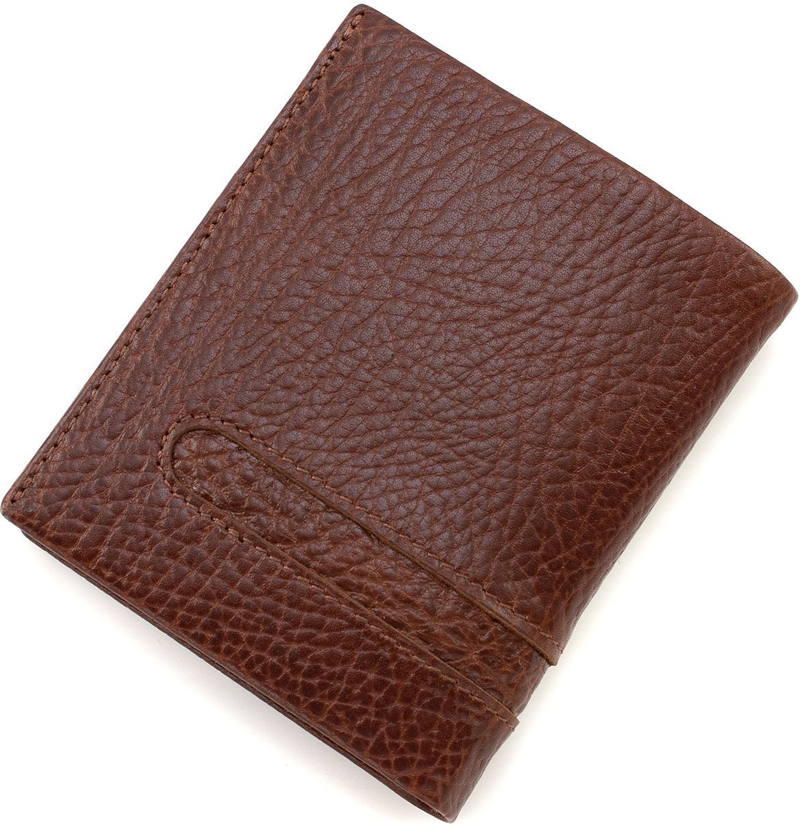 Мужское портмоне маленького размера из коричневой кожи без монетницы KARYA (19837)