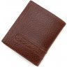 Мужское портмоне маленького размера из коричневой кожи без монетницы KARYA (19837) - 3