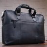 Черная мужская кожаная сумка для ноутбука в винтажном стиле SHVIGEL (11111) - 7