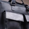 Черная мужская кожаная сумка для ноутбука в винтажном стиле SHVIGEL (11111) - 8