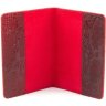 Красивая обложка для паспорта из натуральной кожи красного цвета KARYA (093-019) - 2