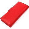 Червоний якісний жіночий гаманець із натуральної шкіри KARYA (2421148) - 2