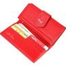 Красный качественный женский кошелек из натуральной кожи KARYA (2421148) - 4