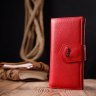 Красный качественный женский кошелек из натуральной кожи KARYA (2421148) - 6