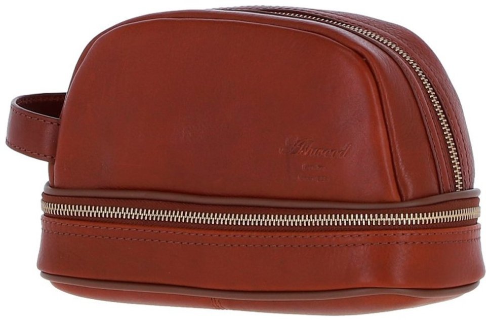 Вместительный мужской несессер из натуральной кожи с ручкой Ashwood PL41 рыжего цвета 95462 фото №2 Вместительный мужской несессер из натуральной кожи с ручкой Ashwood PL41 рыжего цвета 95462 modnotak фото №2