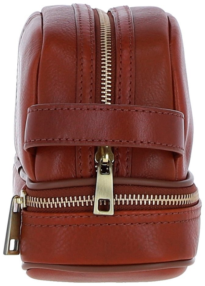 Вместительный мужской несессер из натуральной кожи с ручкой Ashwood PL41 рыжего цвета 95462 фото №3 Вместительный мужской несессер из натуральной кожи с ручкой Ashwood PL41 рыжего цвета 95462 modnotak фото №3