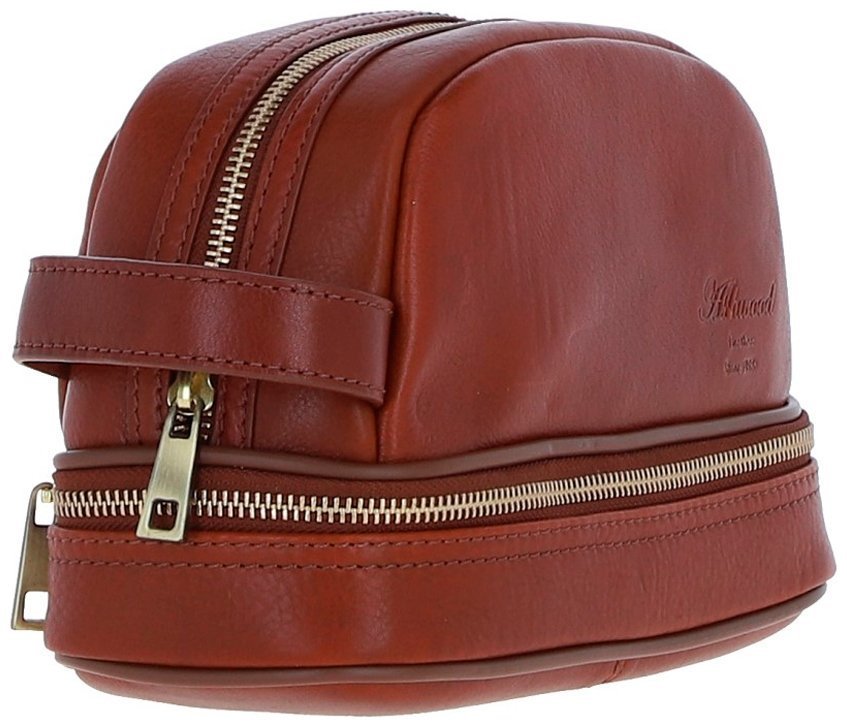 Вместительный мужской несессер из натуральной кожи с ручкой Ashwood PL41 рыжего цвета 95462 фото №4 Вместительный мужской несессер из натуральной кожи с ручкой Ashwood PL41 рыжего цвета 95462 modnotak фото №4