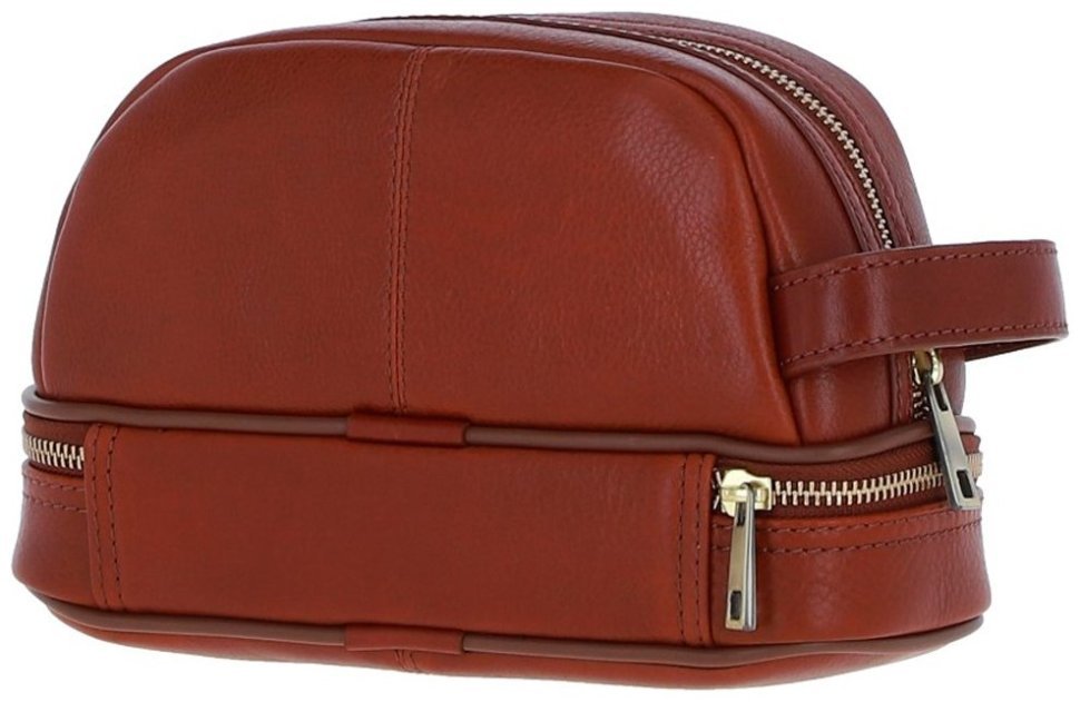 Вместительный мужской несессер из натуральной кожи с ручкой Ashwood PL41 рыжего цвета 95462 фото №5 Вместительный мужской несессер из натуральной кожи с ручкой Ashwood PL41 рыжего цвета 95462 modnotak фото №5